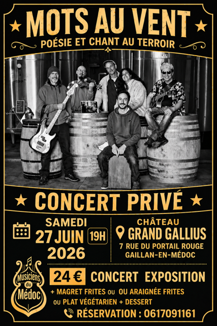Poésie et chant du Terroir au Château Grand Gallius