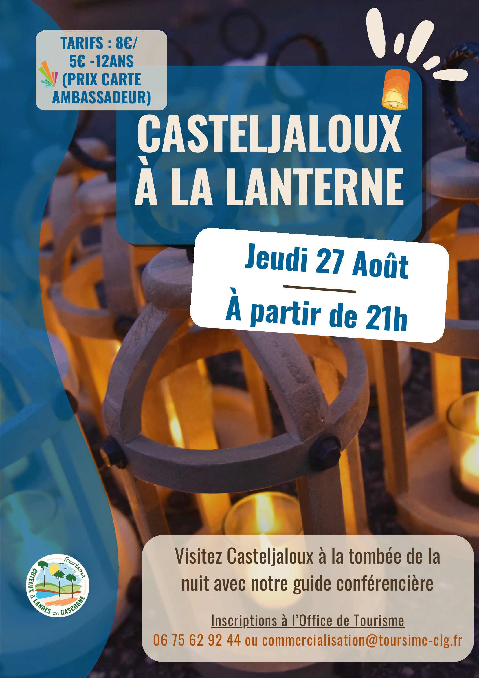 Visite de Casteljaloux à la lanterne — visuel événement