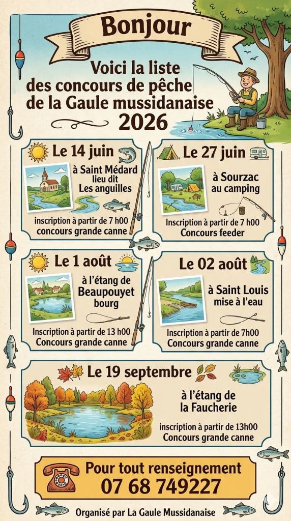 Concours de pêche — visuel événement