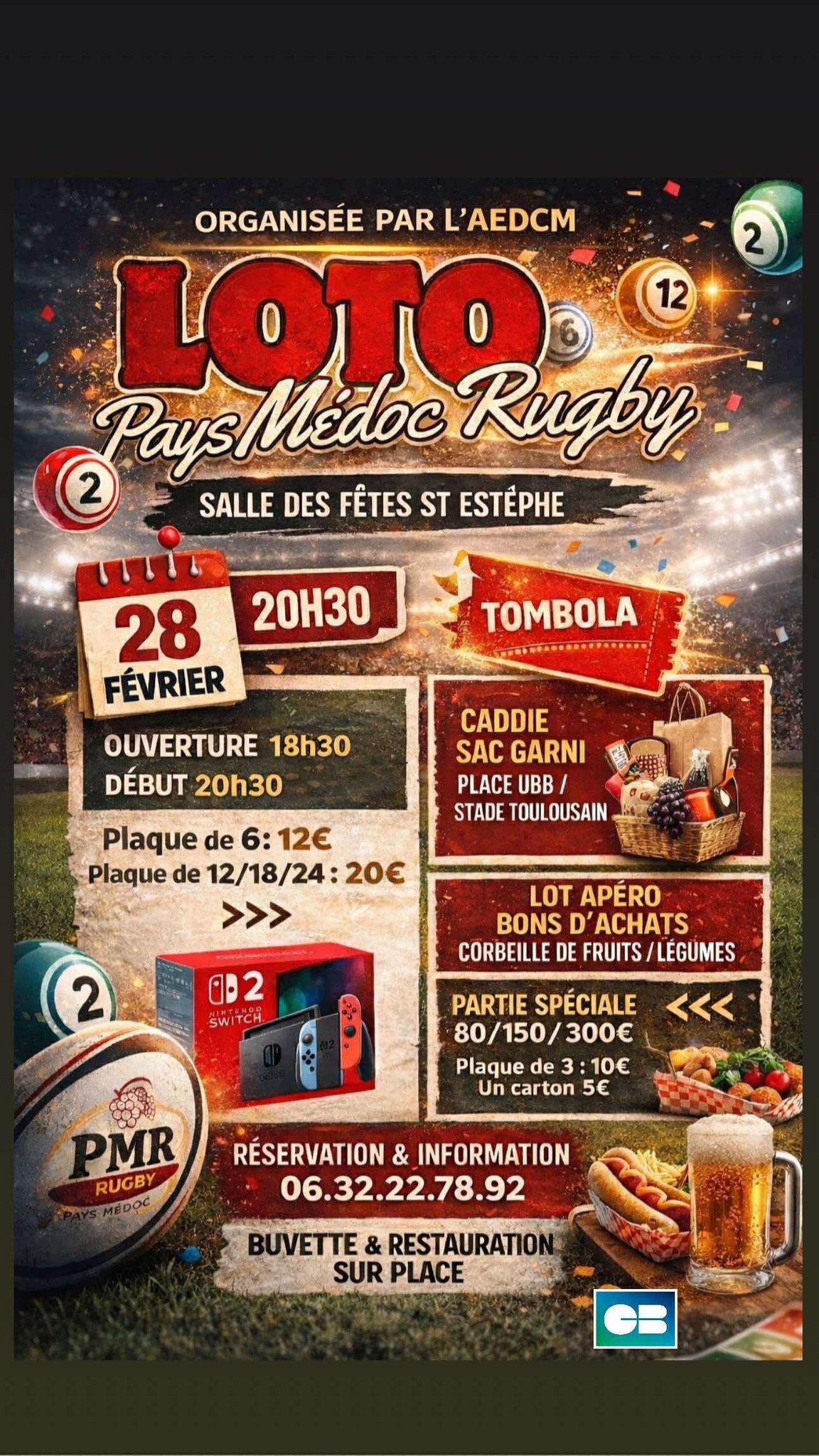 Loto du Pays Médoc Rugby