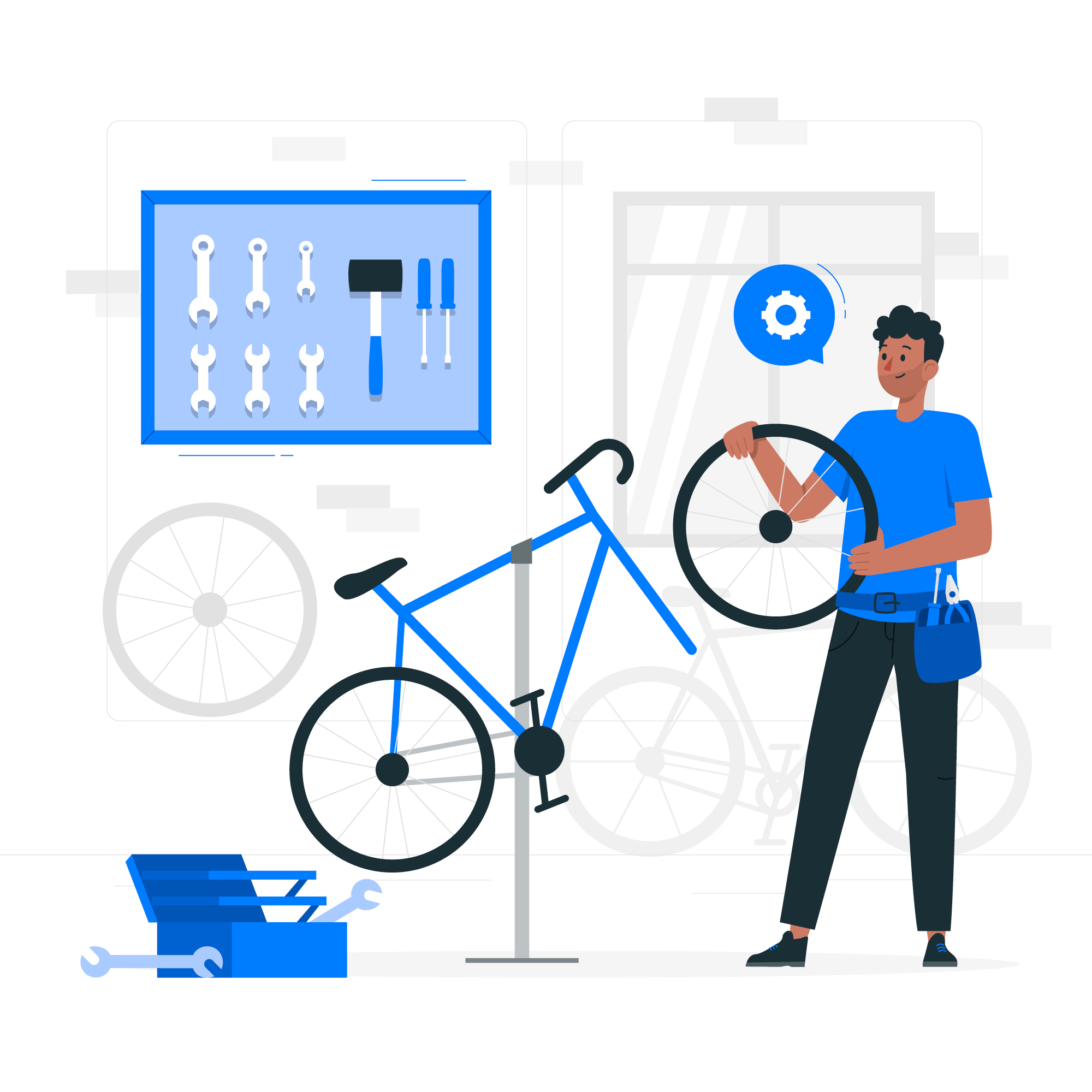 Atelier auto-réparation vélo