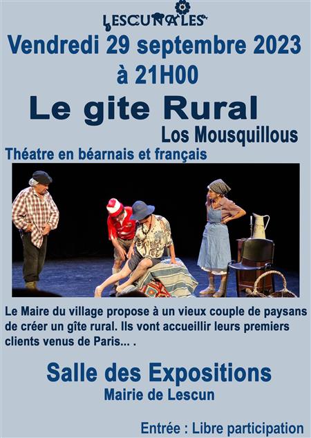 Les Lescunales - théâtre : Le gîte rural par Los Mousquillous Les Lescunales - théâtre : Le gîte rural par Los Mousquillous