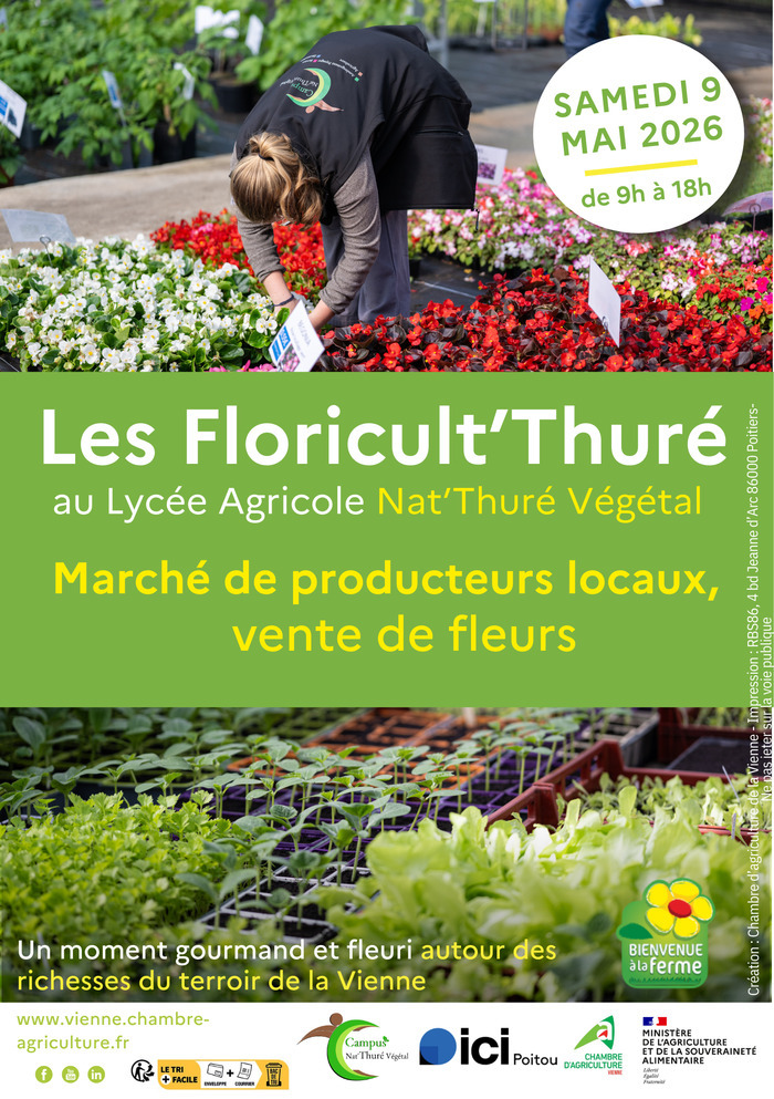 Les Floricult'Thuré 2026 - lycée agricole de Thuré et réseau Bienvenue à la Ferme. — visuel événement