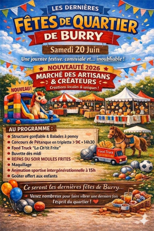 Fêtes de burry — visuel événement