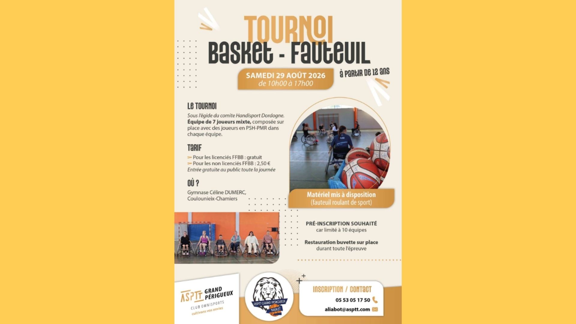 Tournoi de basket-fauteuil