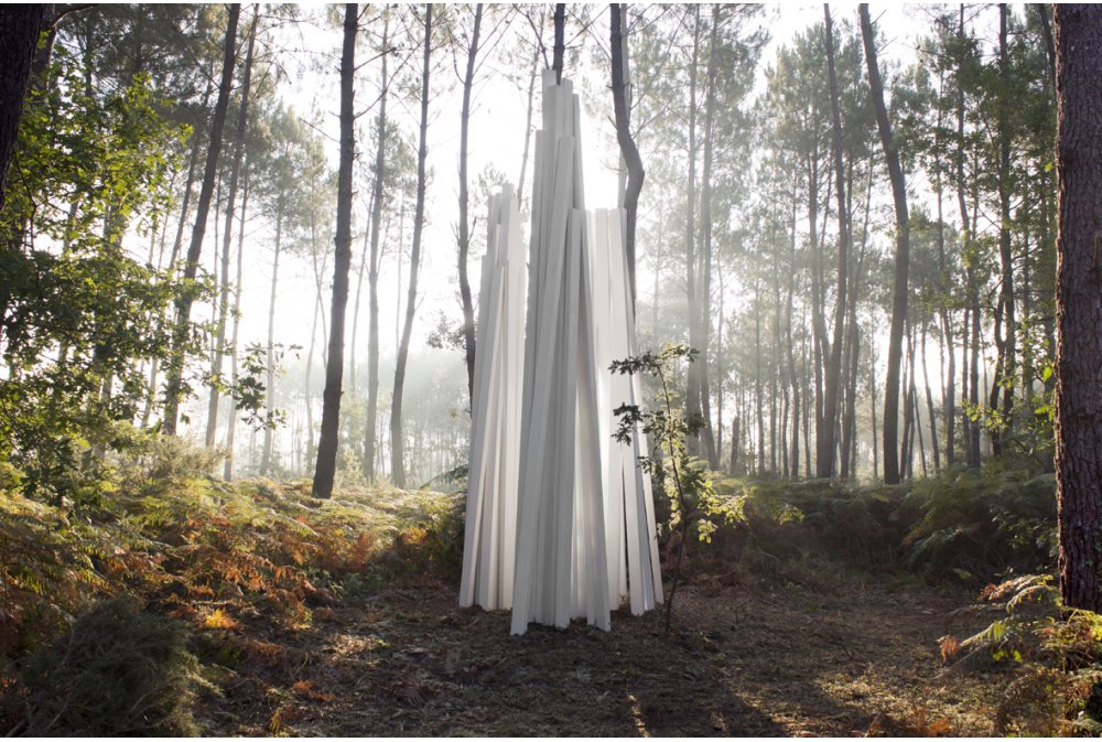 La Forêt d'Art Contemporain : Trois sans nom, oeuvre n°14