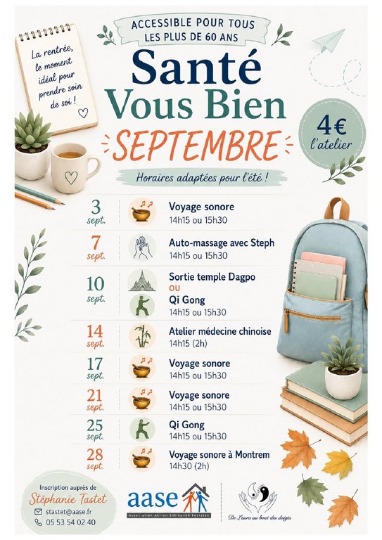 Atelier Seniors : auto-massage
