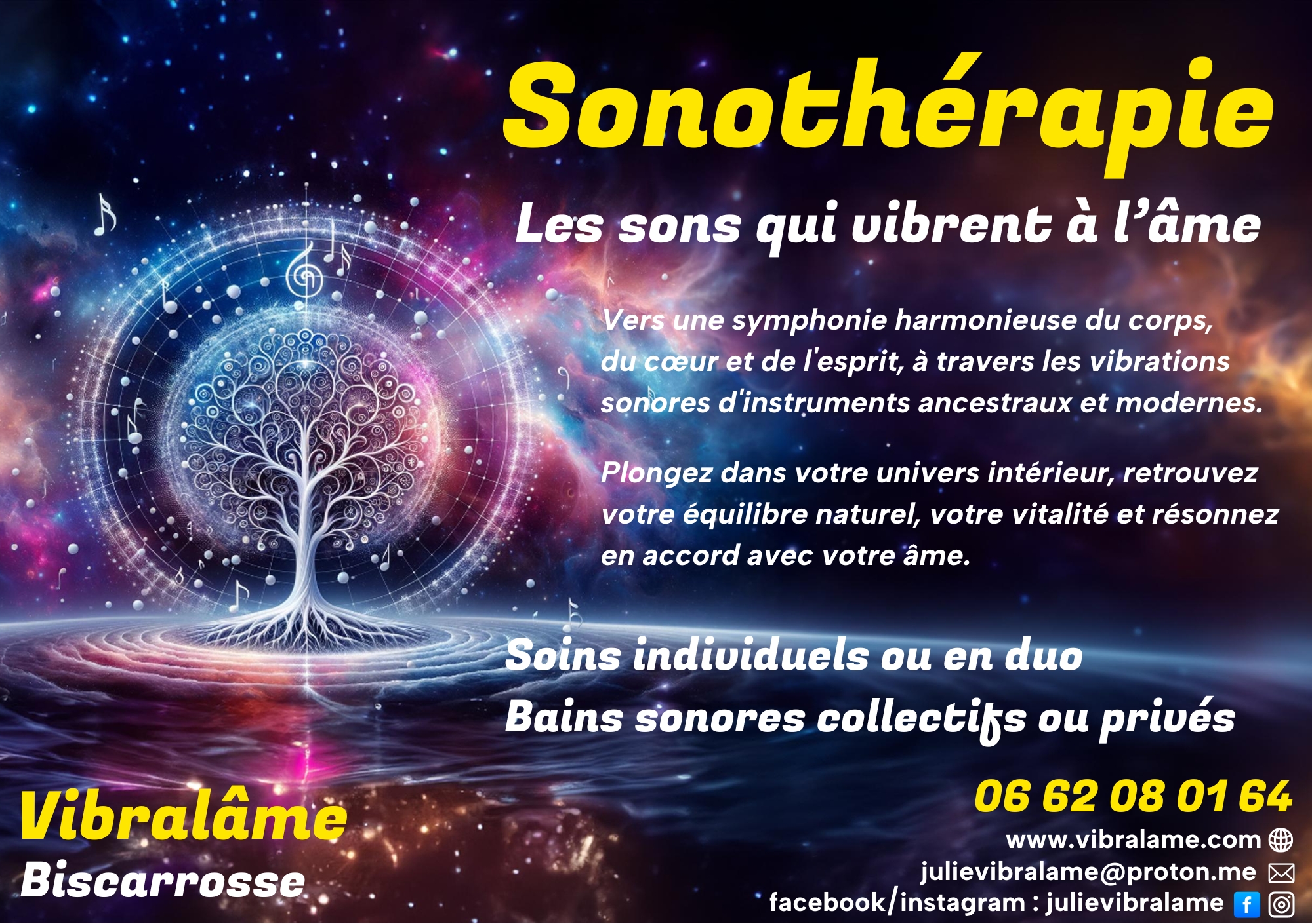 Bain sonore au gong, Biscarrosse