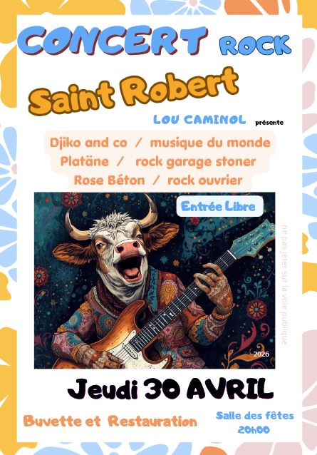 Concert rock — visuel événement