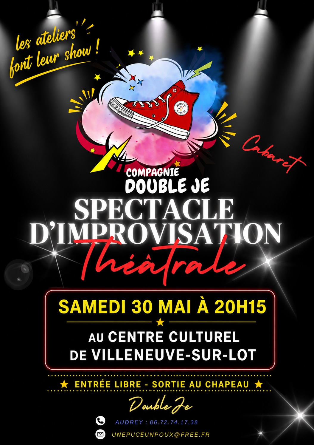 Spectacle d'improvisation théâtrale — visuel événement