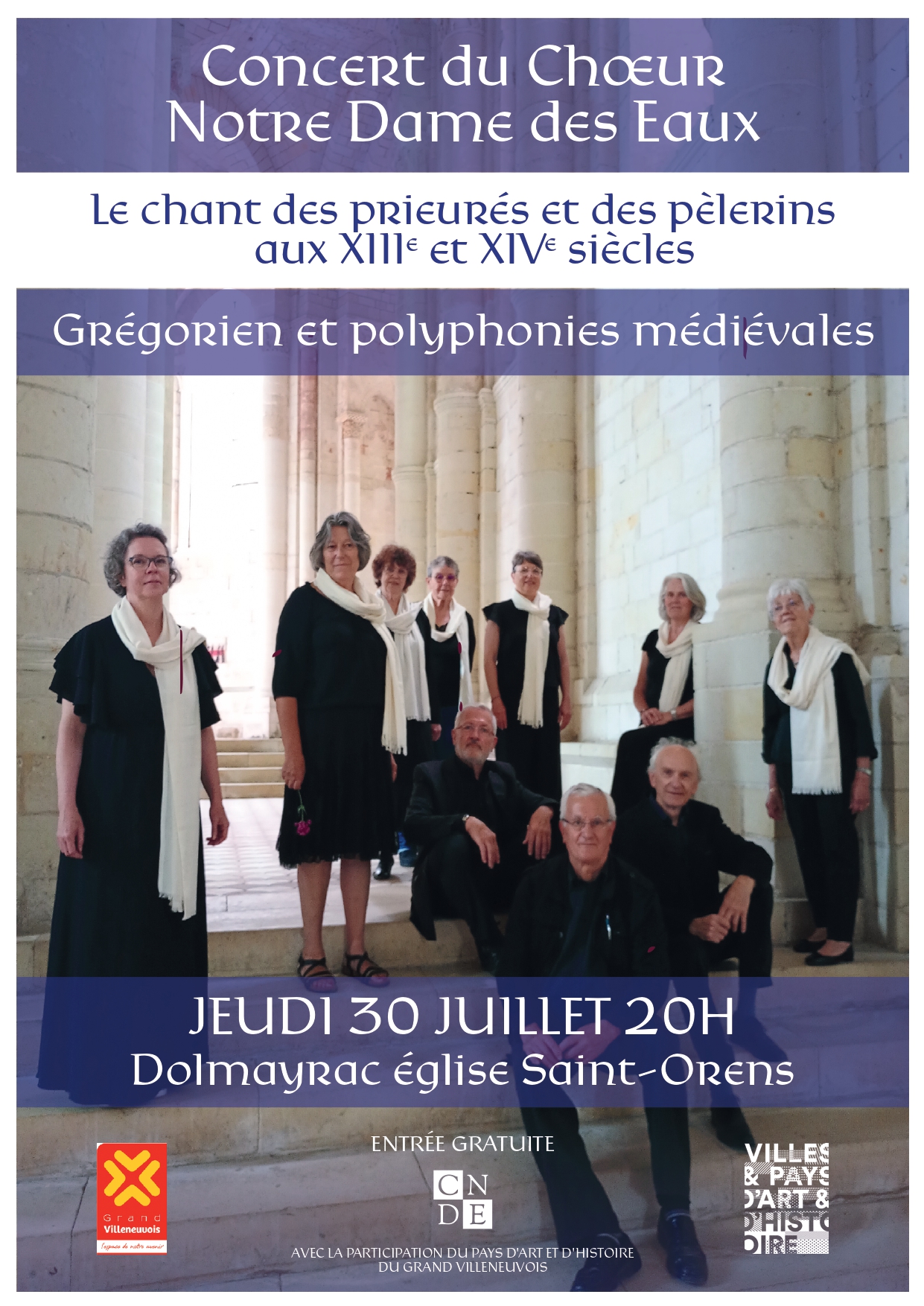 Concert du chœur Notre-Dame-des-Eaux