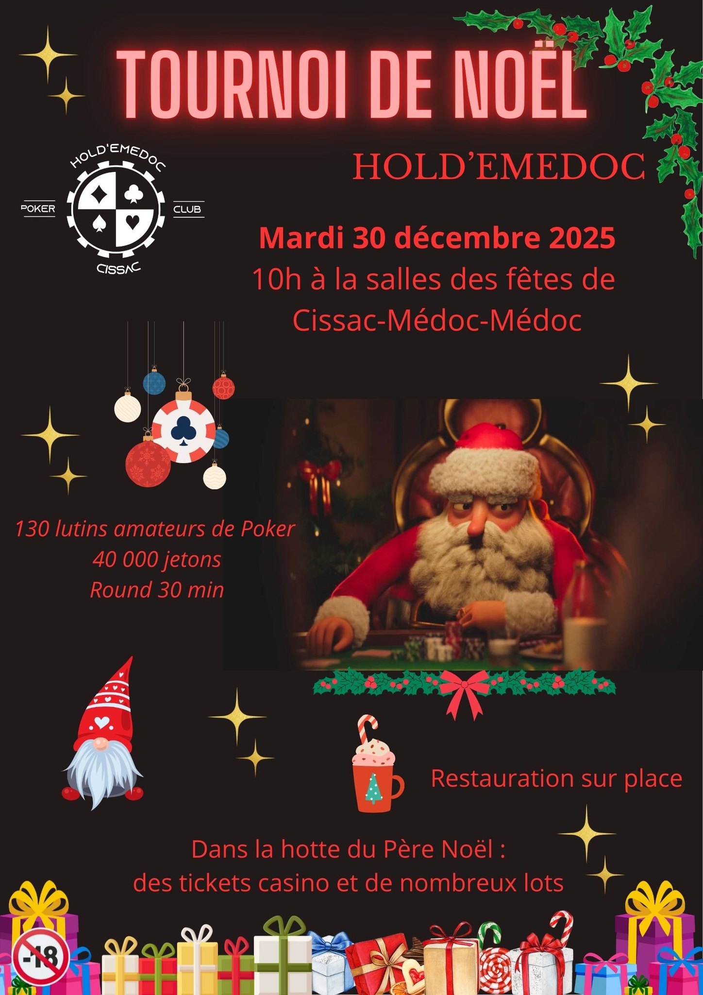 Poker Event : Tournoi de Noël 2025