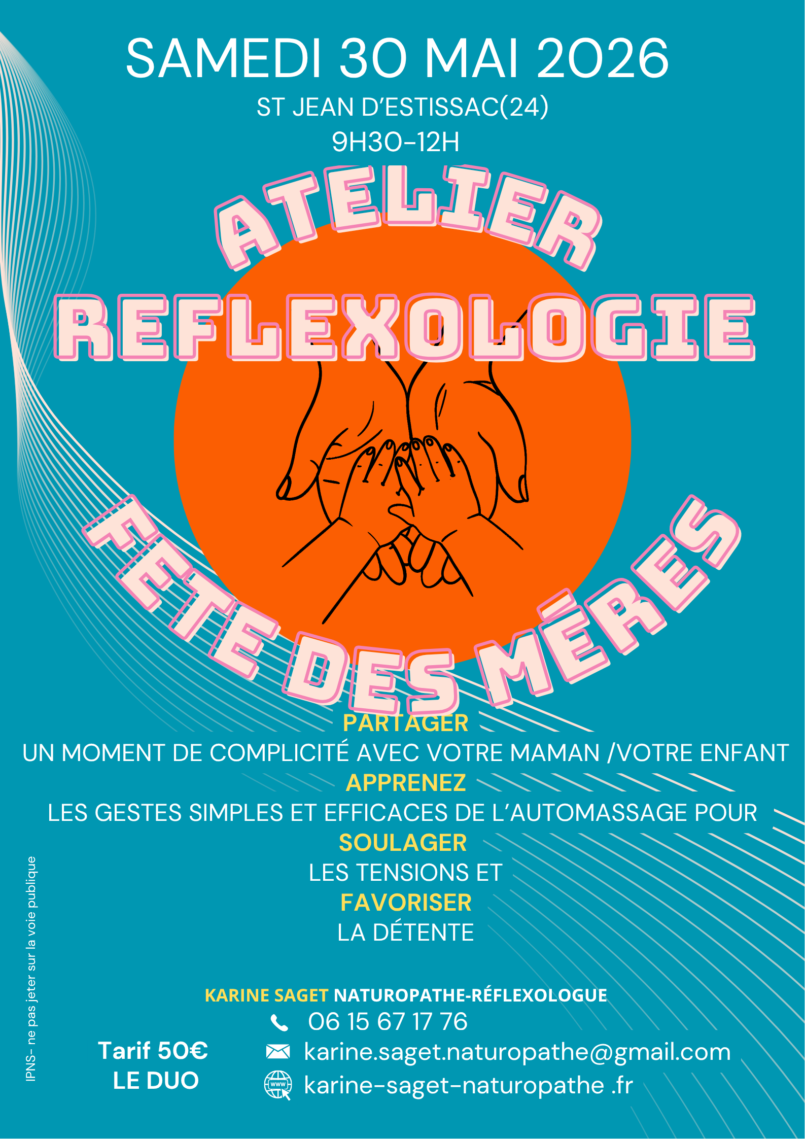Atelier réflexologie Fête des Mères — visuel événement