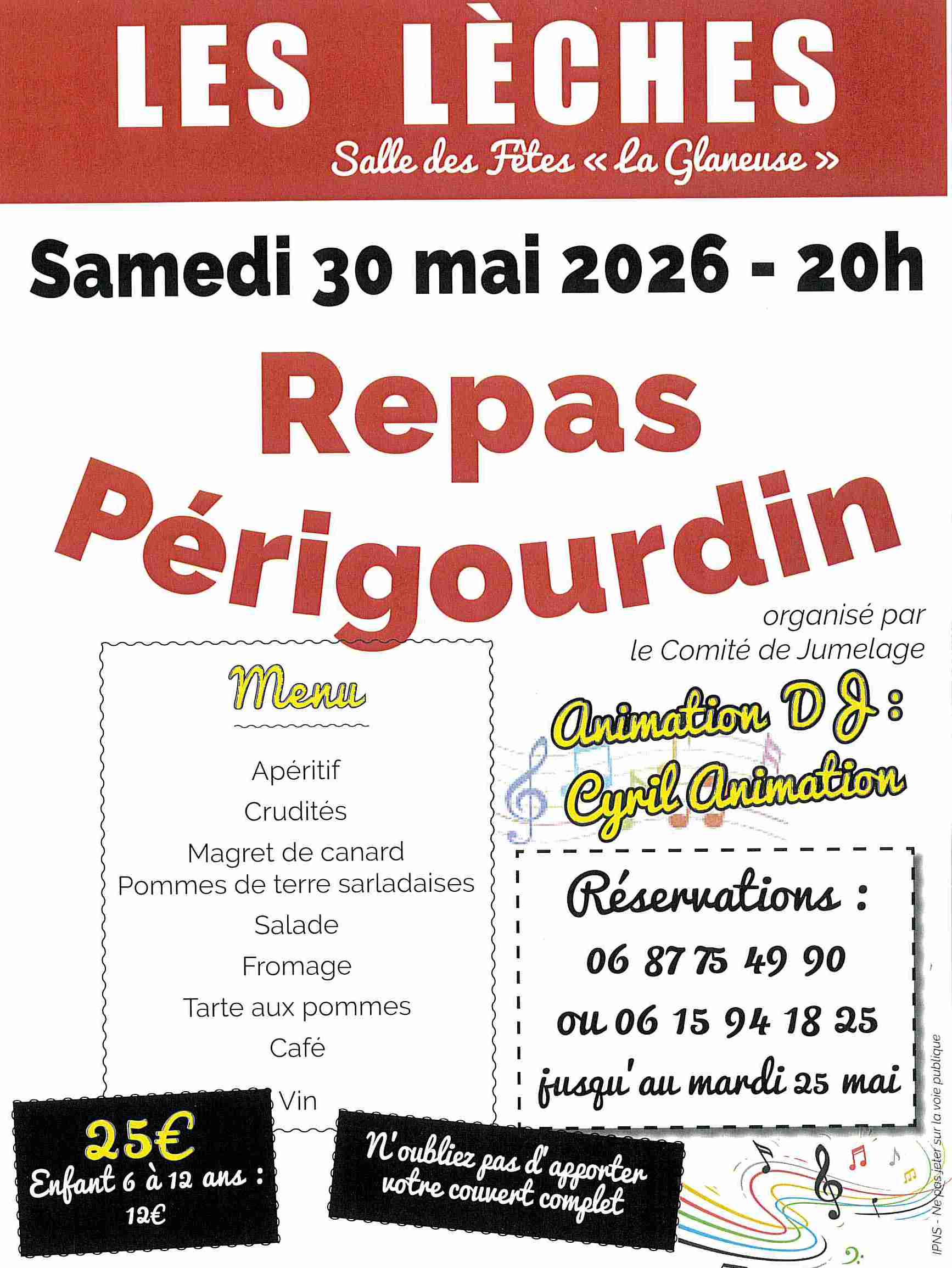 Repas périgourdin — visuel événement