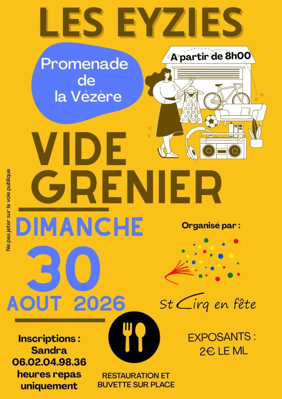 Vide grenier aux Eyzies