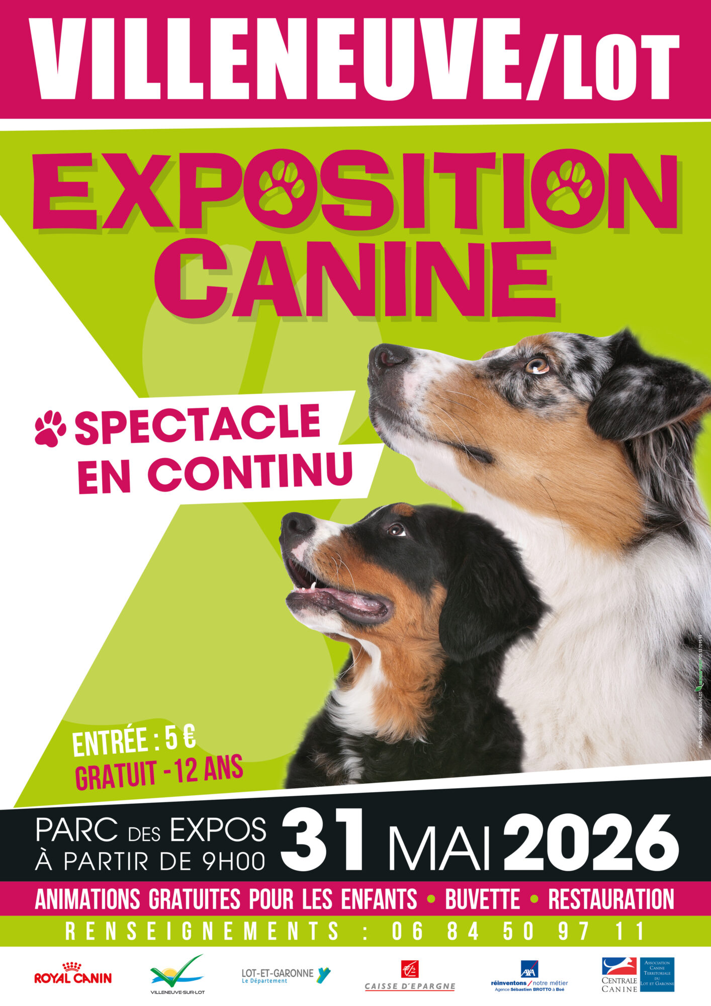 Exposition canine — visuel événement