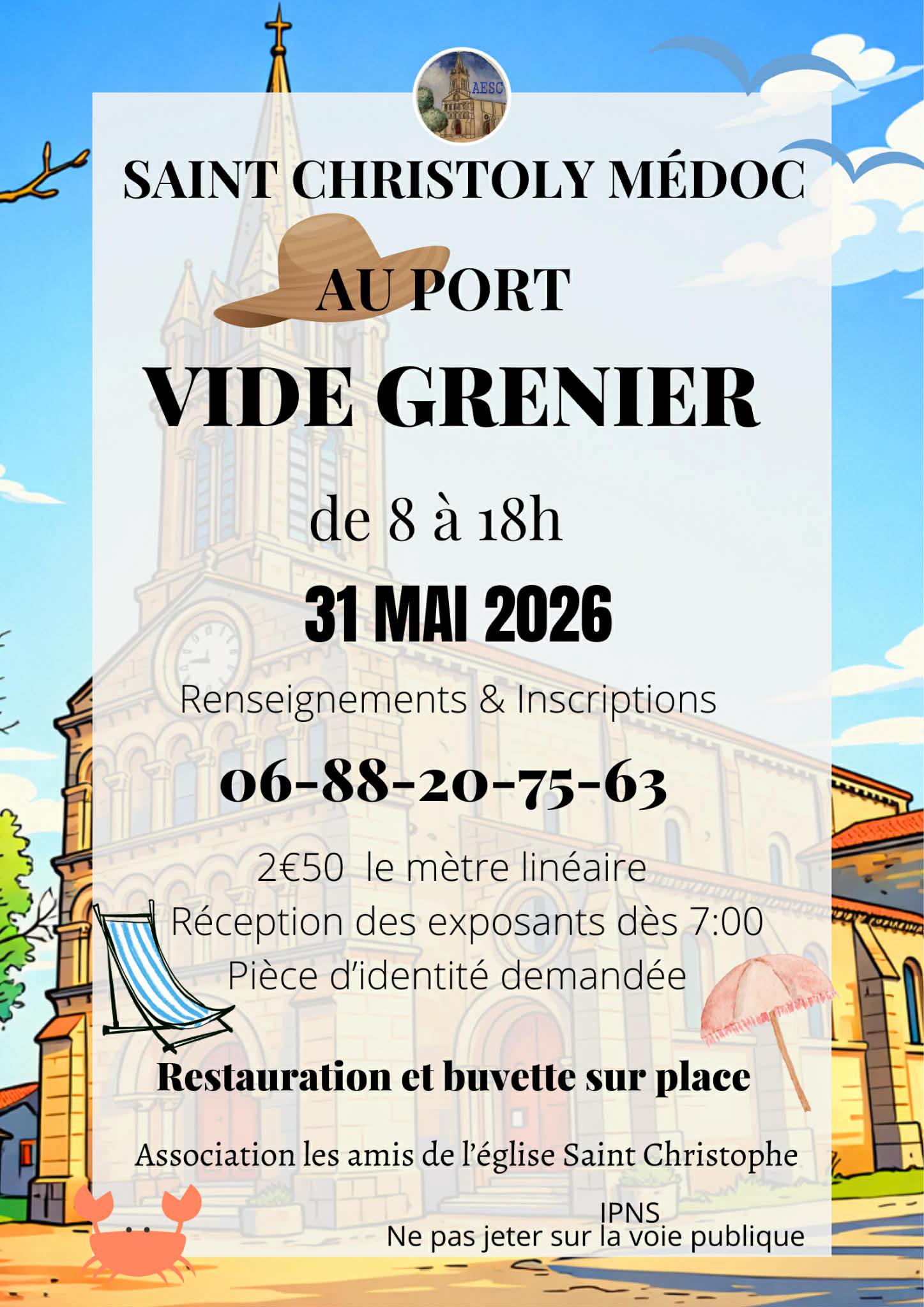 Vide-greniers des Amis de l'Eglise Saint-Christophe, Saint-Christoly-Médoc - photo 2