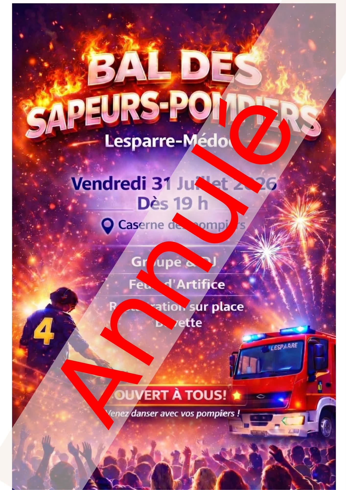 ANNULE - 5ème édition : Bal des pompiers