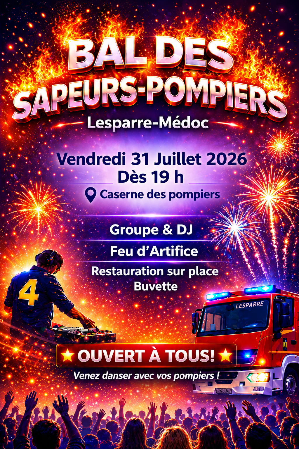 5ème édition : Bal des pompiers