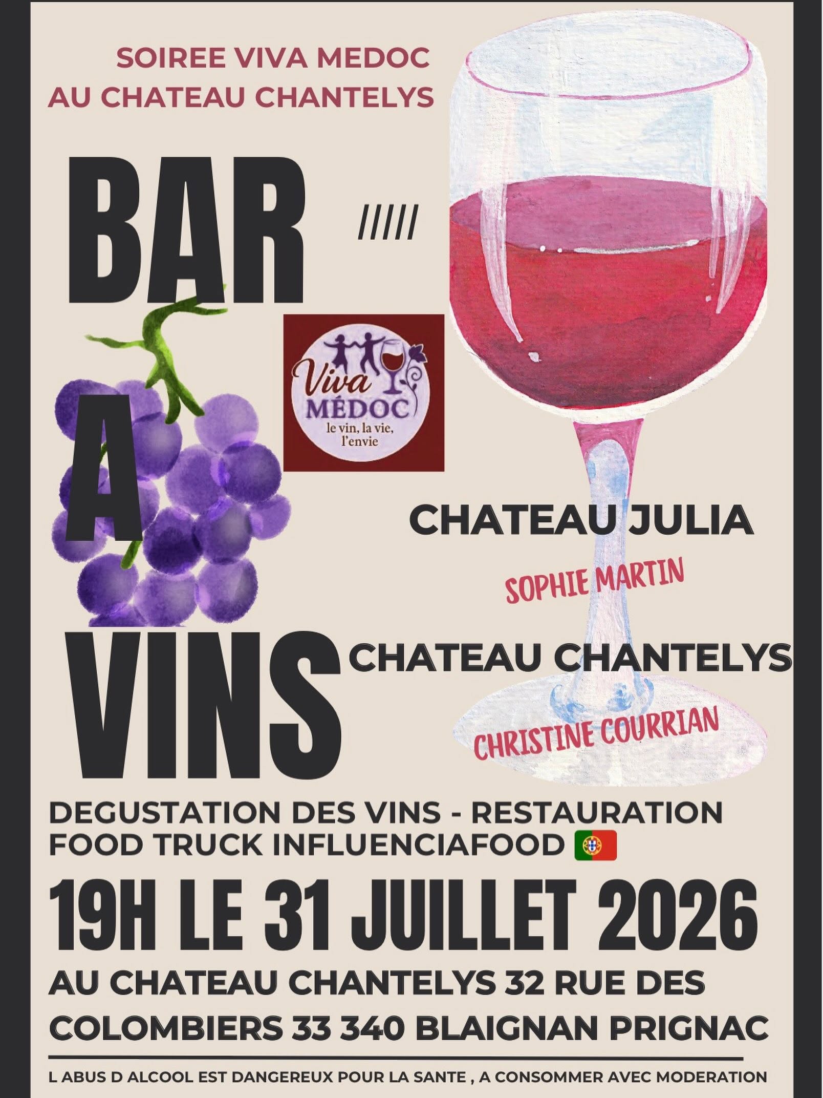 Soirée Viva Médoc au Château Saint-Christoly