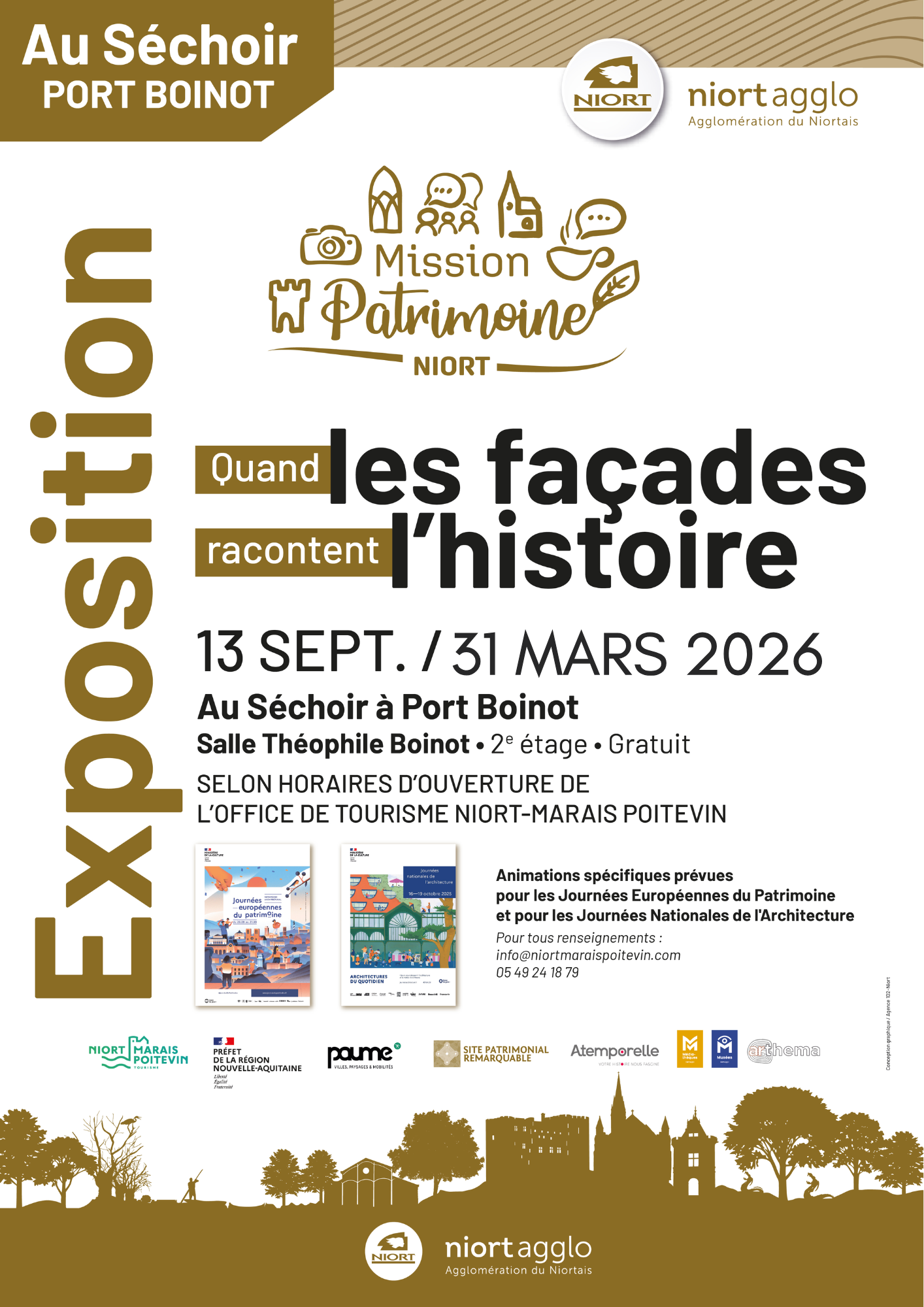 Exposition "Quand les façades racontent l'histoire" au Séchoir à Port Boinot à Niort