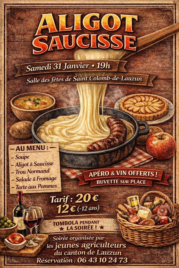 Soirée Aligot - saucisse