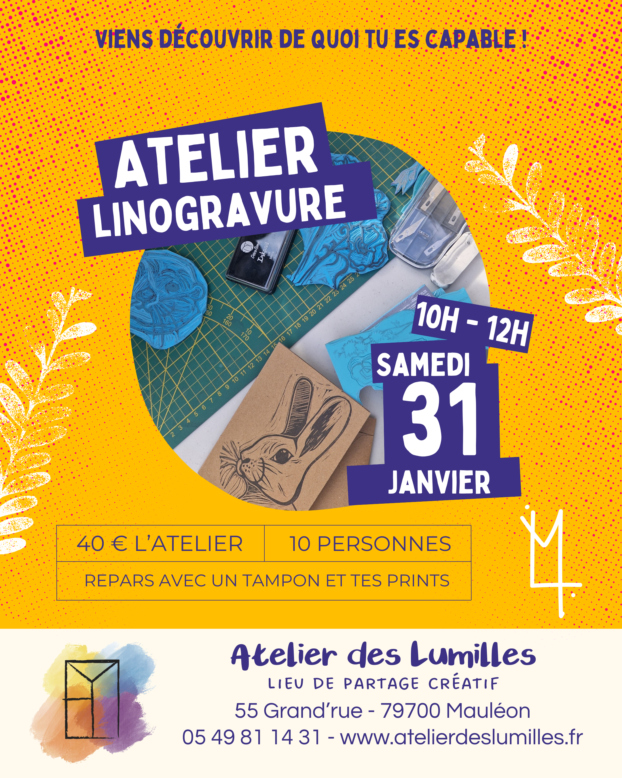 Atelier - Linogravure