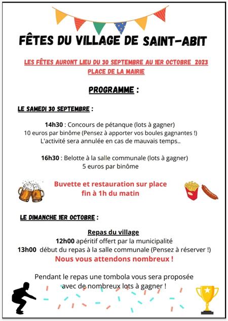 Fêtes de Saint-Abit Fêtes de Saint-Abit