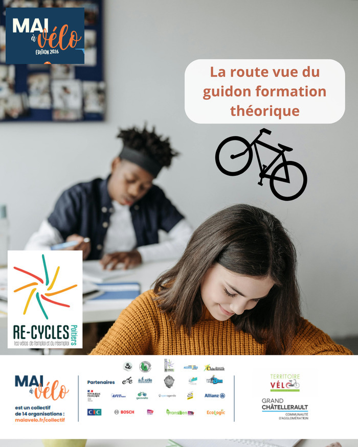 La route vue du guidon - formation théorique — visuel événement