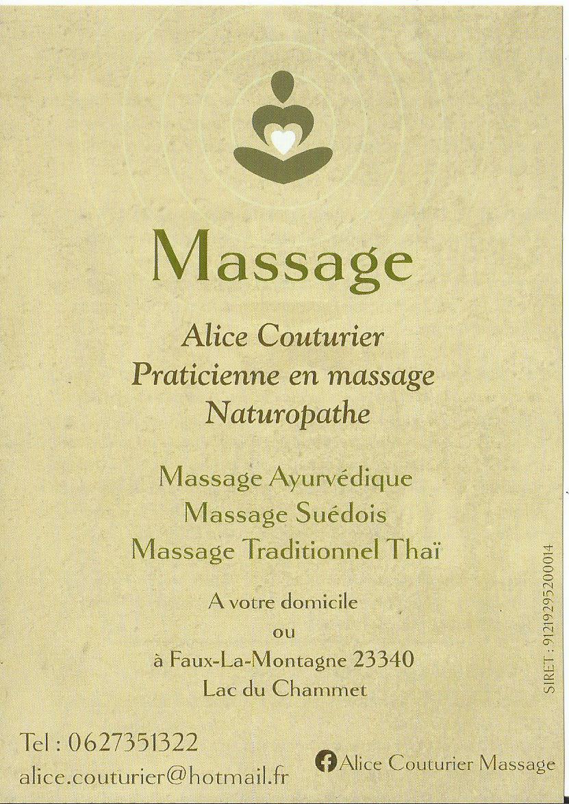 Massage Alice Couturier