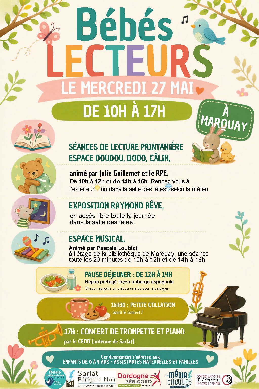 Bébés Lecteurs à Marquay — visuel événement