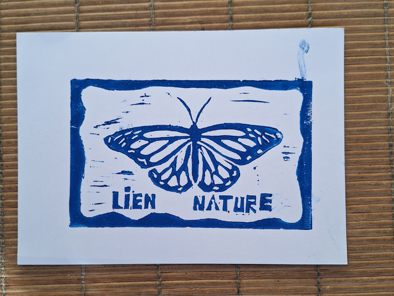 Atelier Linogravure à Terres d'Oiseaux, Braud-et-Saint-Louis - photo 2
