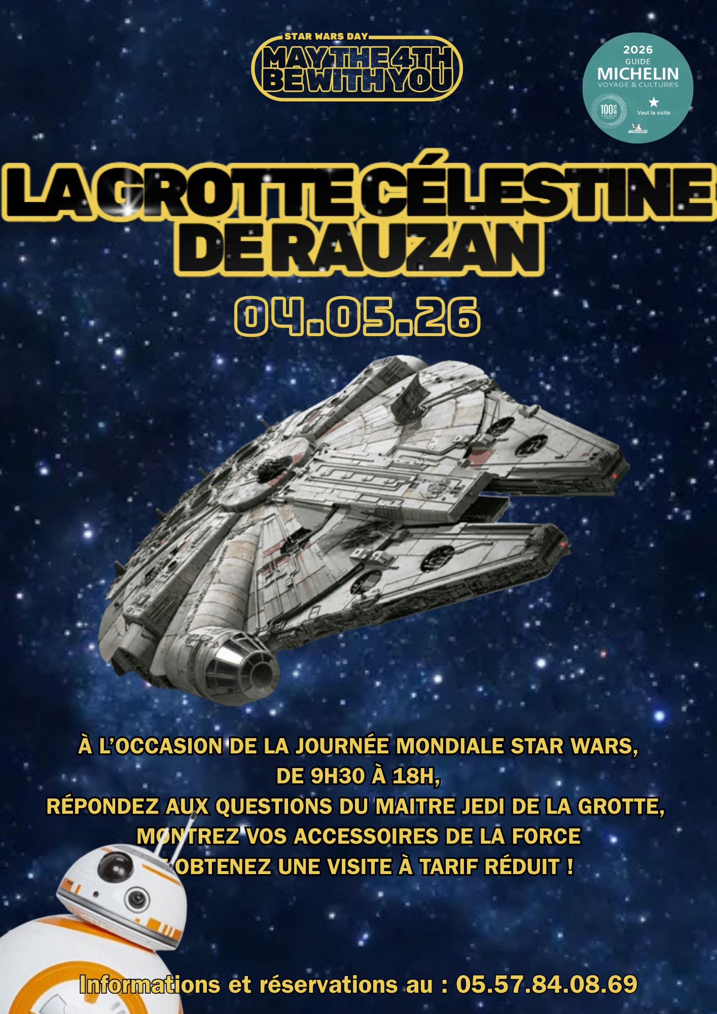 La Grotte Célestine célèbre la journée mondiale "Star Wars" — visuel événement