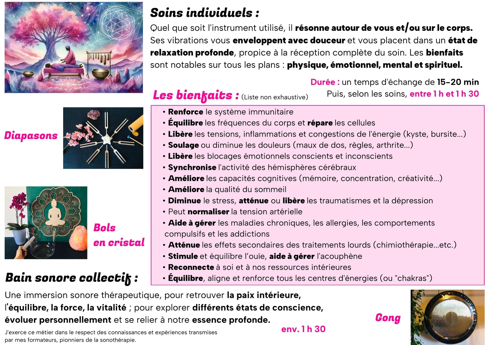 Bain sonore au gong, Biscarrosse - photo 4