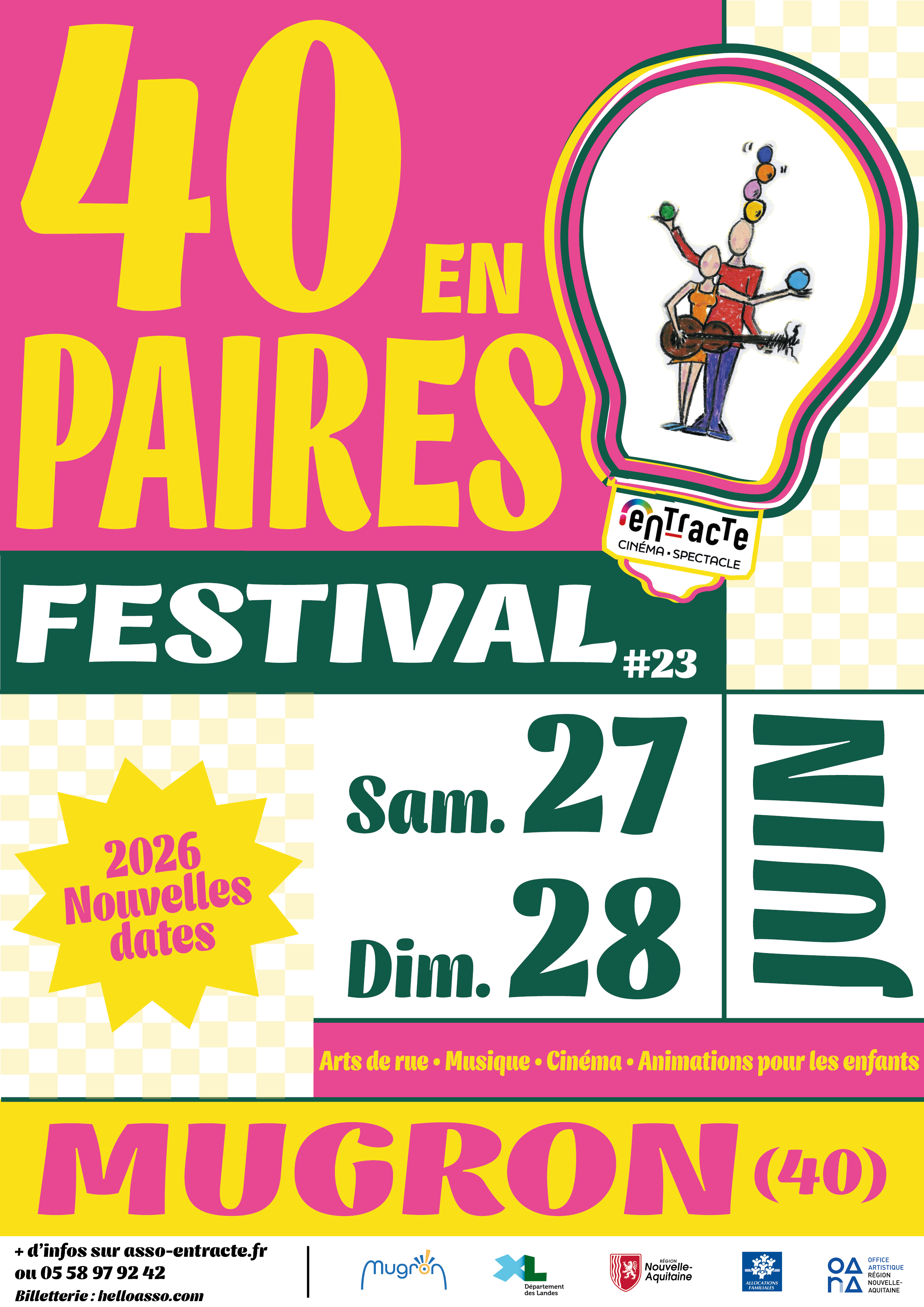 FESTIVAL 40 EN PAIRES - Samedi 27 juin — visuel événement