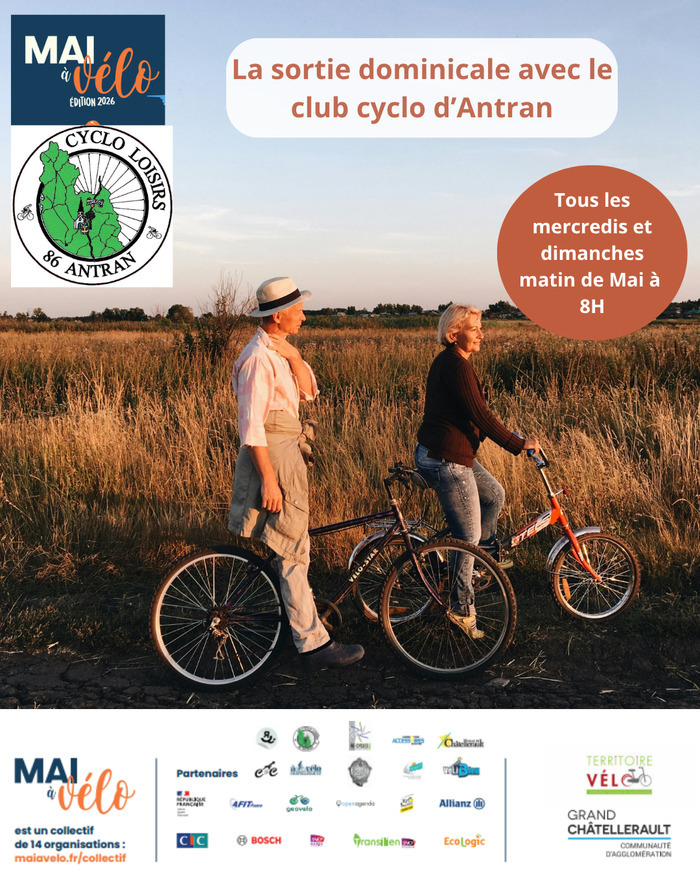 La sortie dominicale avec le club cyclo d’Antran — visuel événement