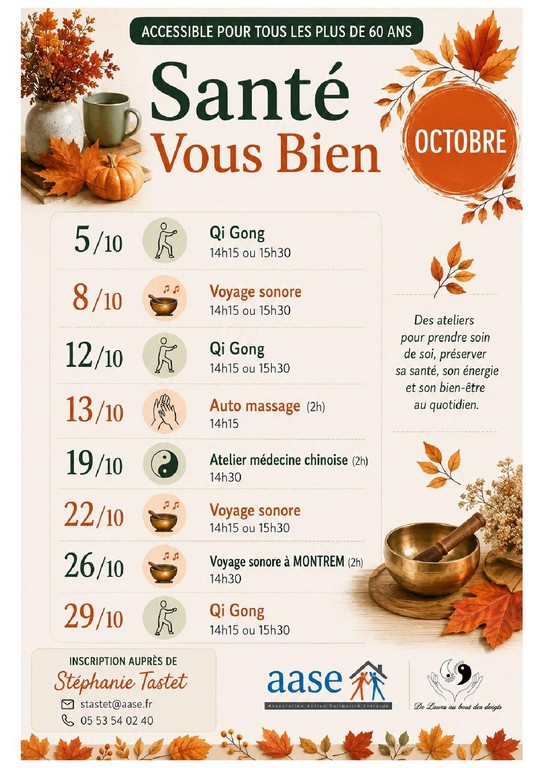 Atelier Seniors : auto-massage