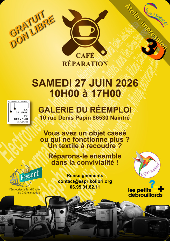 Café Réparation — visuel événement