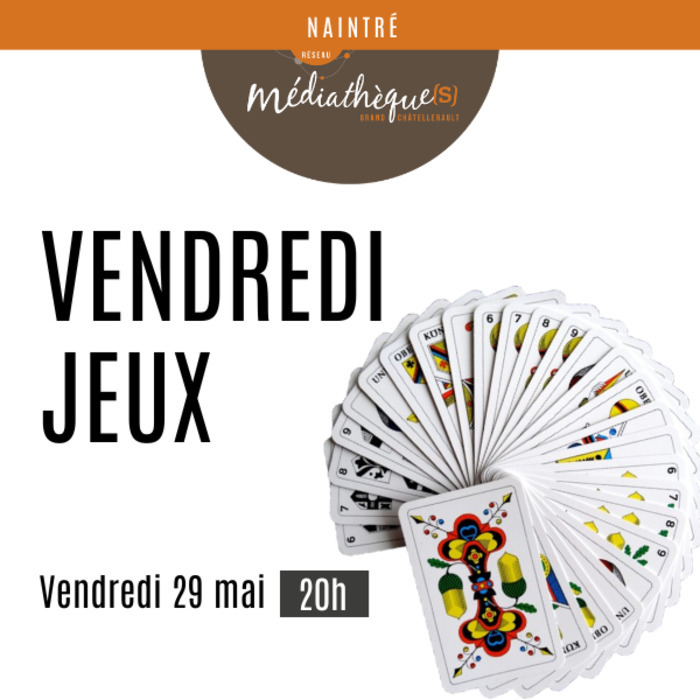 Vendredi jeux — visuel événement
