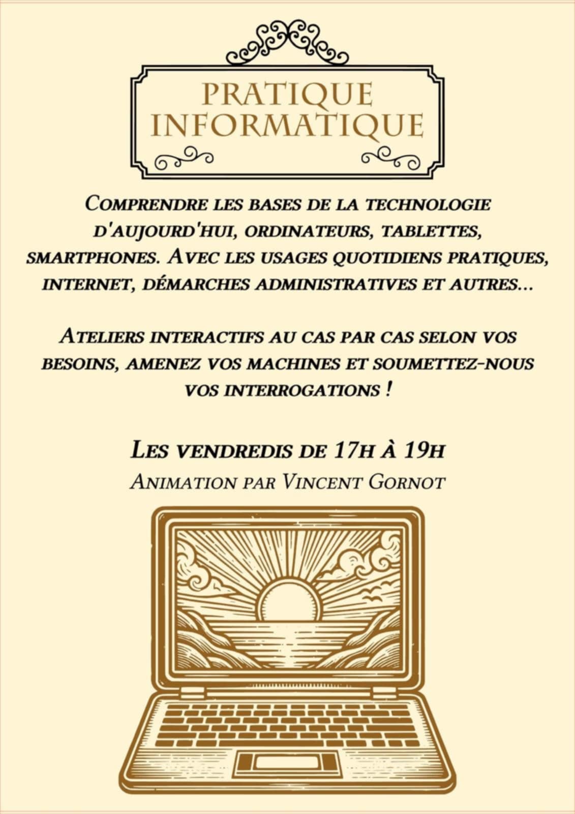 Le Comptoir des Echanges : atelier pratique informatique