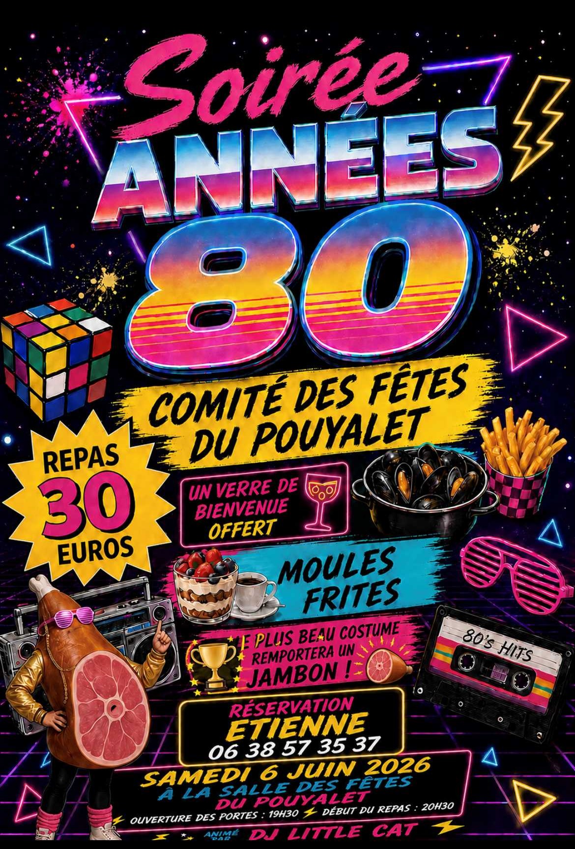 Soirée Années 80 (REPORTEE AU 6 JUIN)