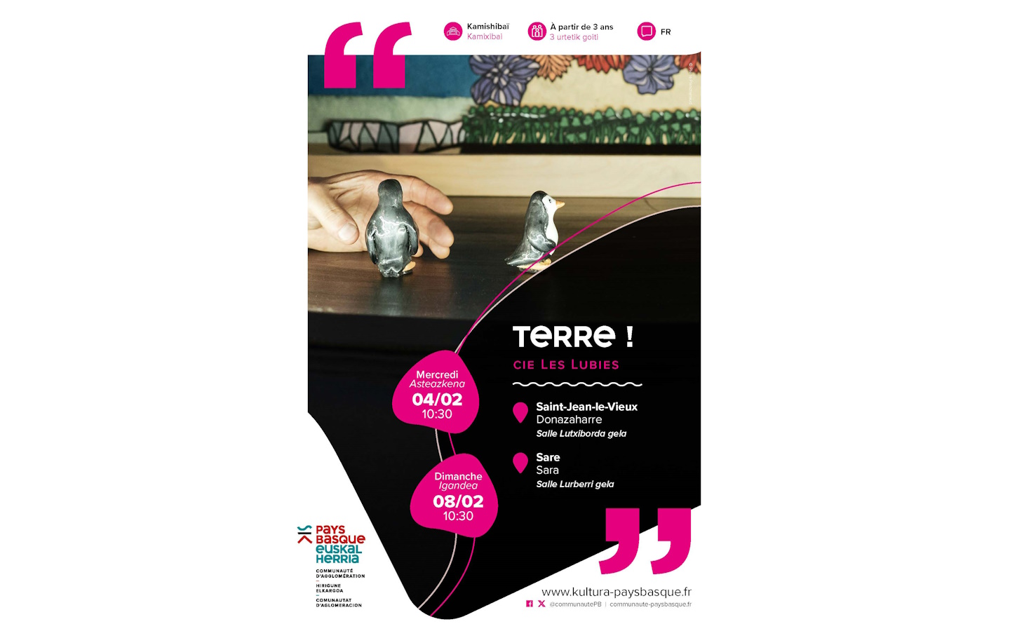 Spectacle :  Terre ! Par la compagnie Les Lubies