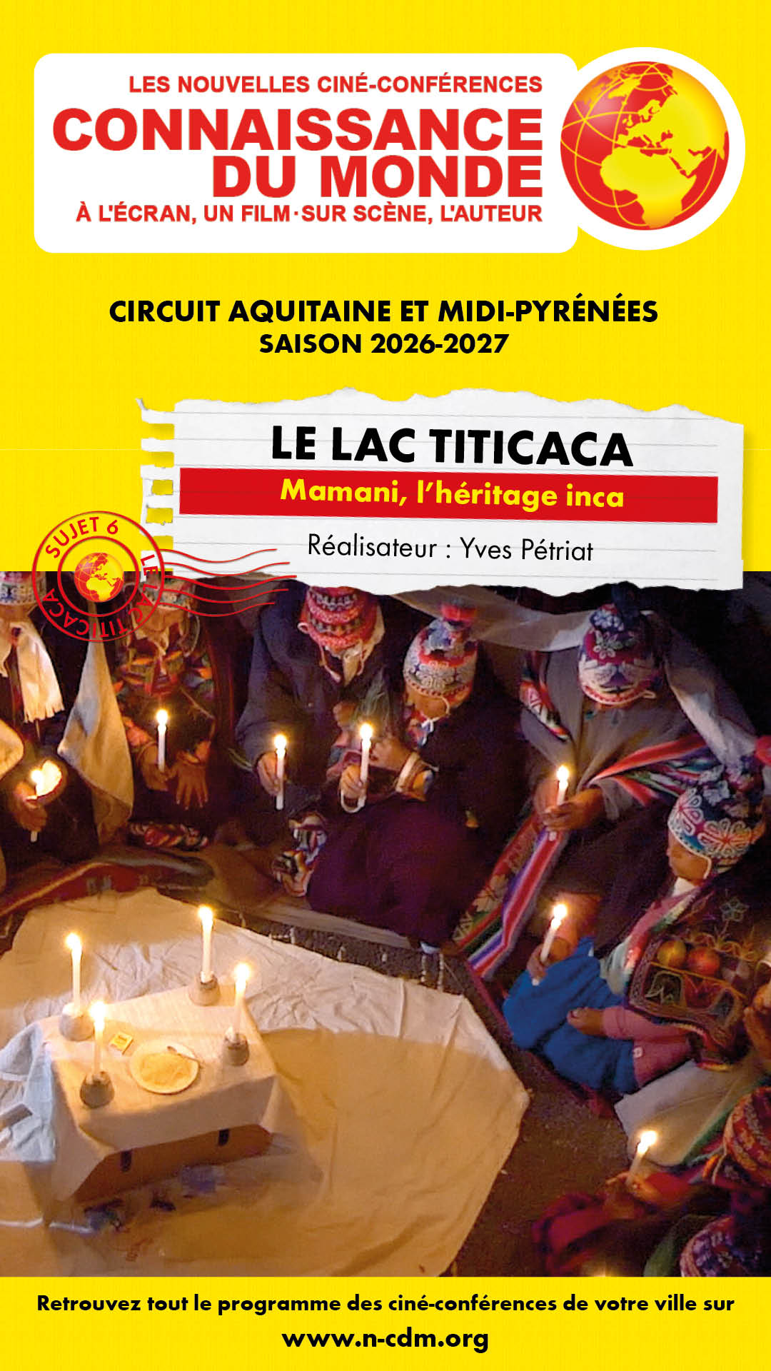 Ciné-conférence Connaissance du monde - Le lac Titicaca