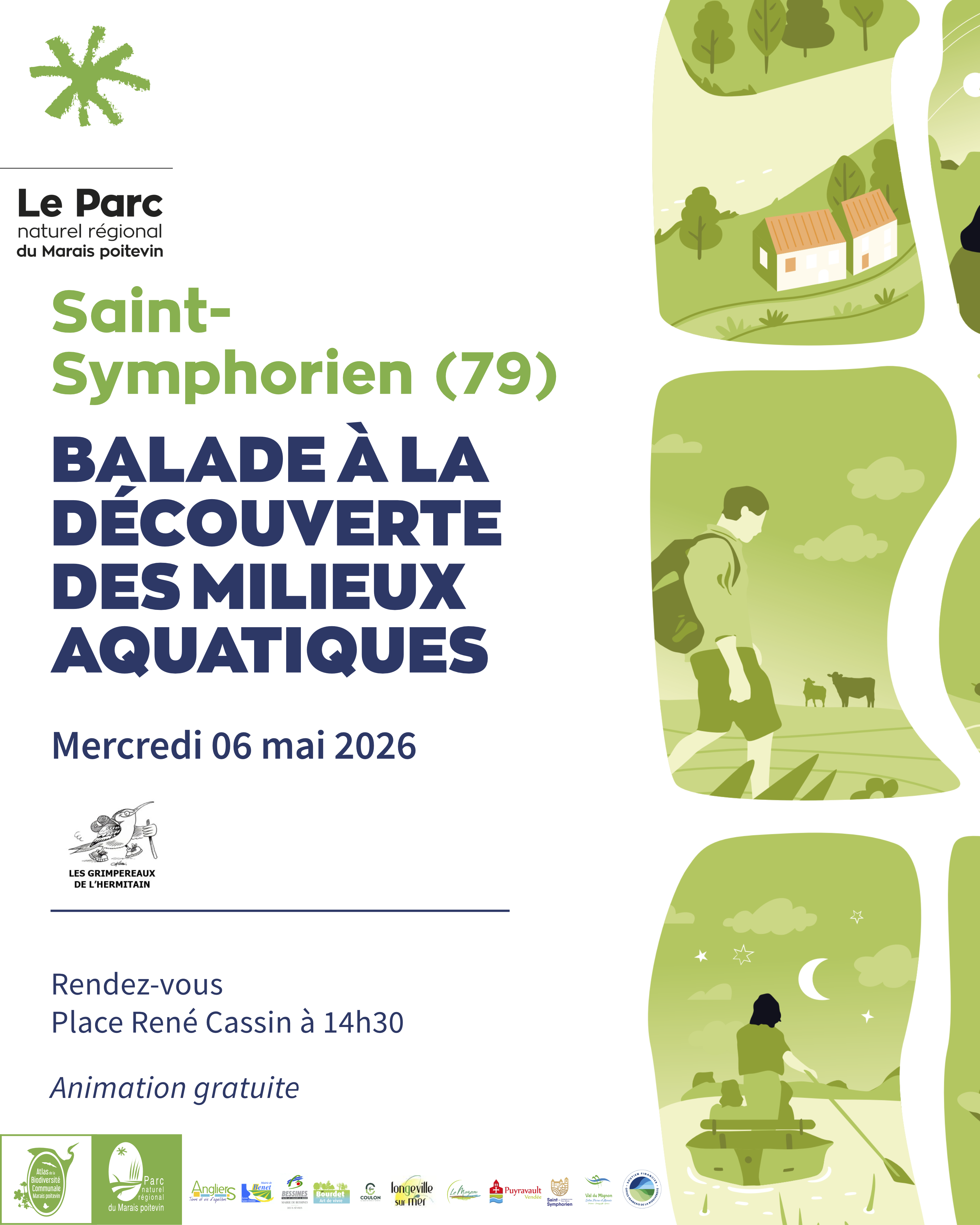 Balade à la découverte des milieux aquatiques	à Saint-Symphorien — visuel événement