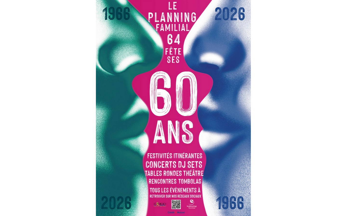 Concert pour les 60 ans du planning familial — visuel événement