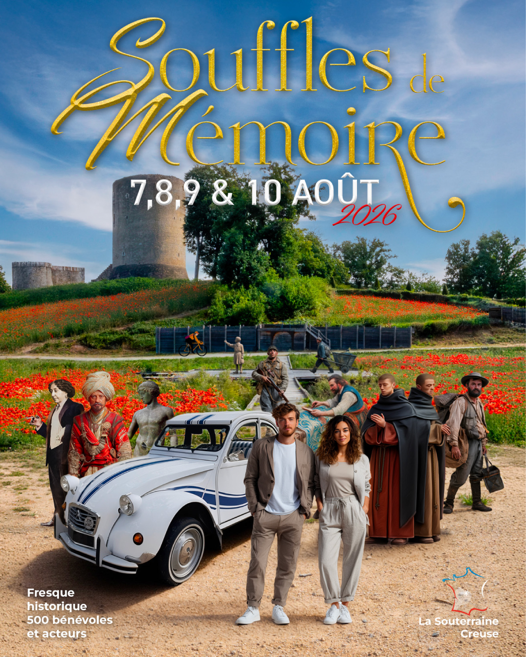 Souffles de Mémoire - Fresque historique de Bridiers 2026 — visuel événement