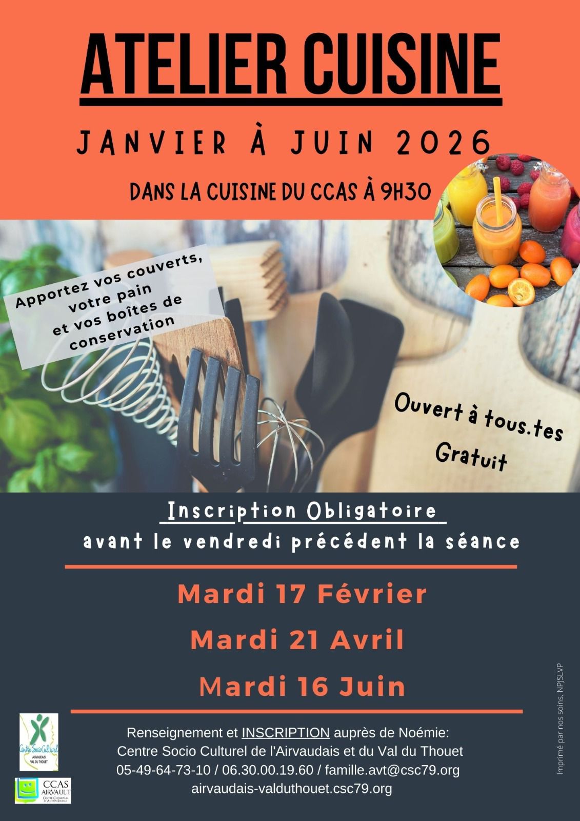Atelier cuisine — visuel événement