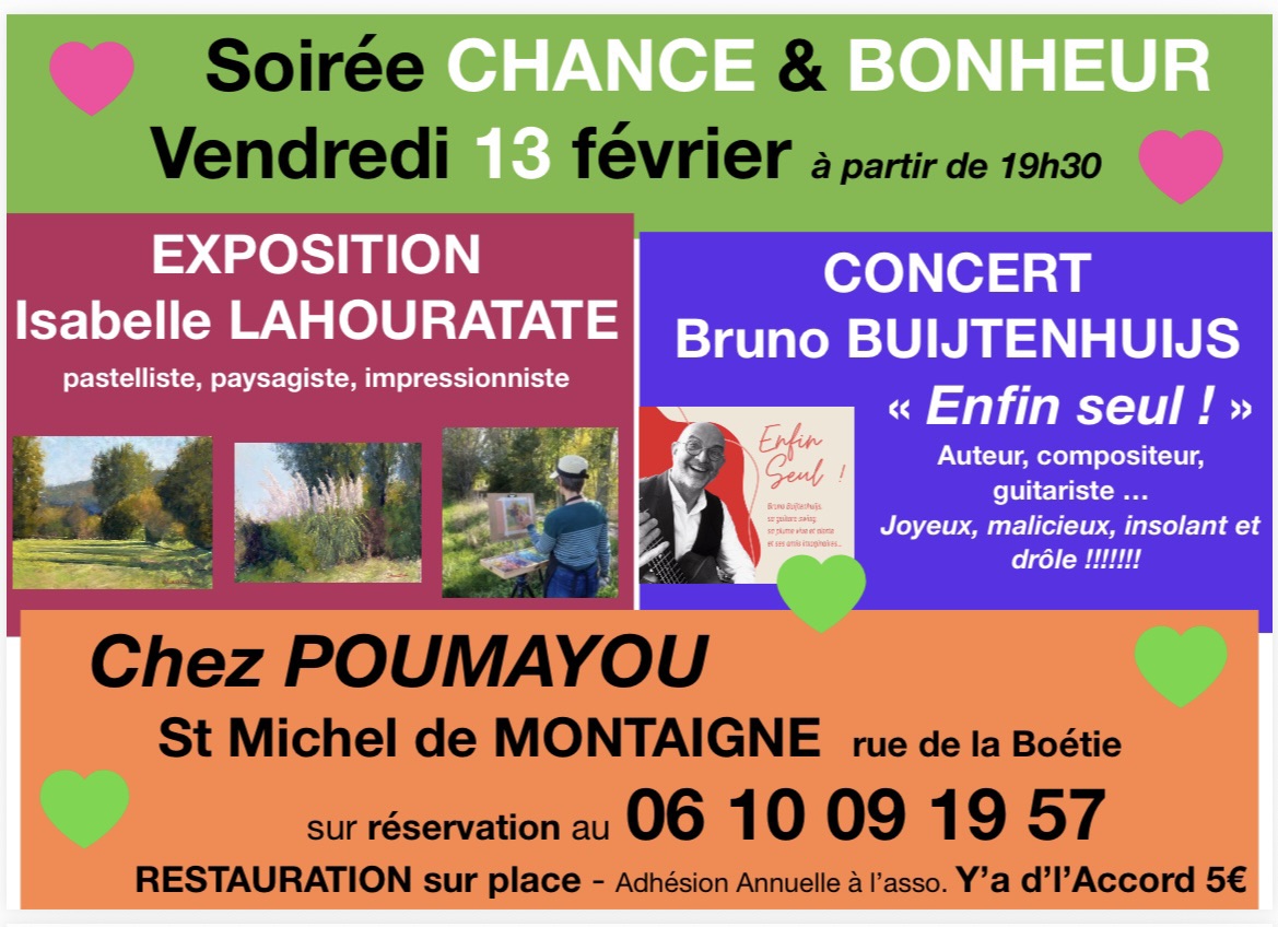 Soirée Chance et bonheur chez Poumayou