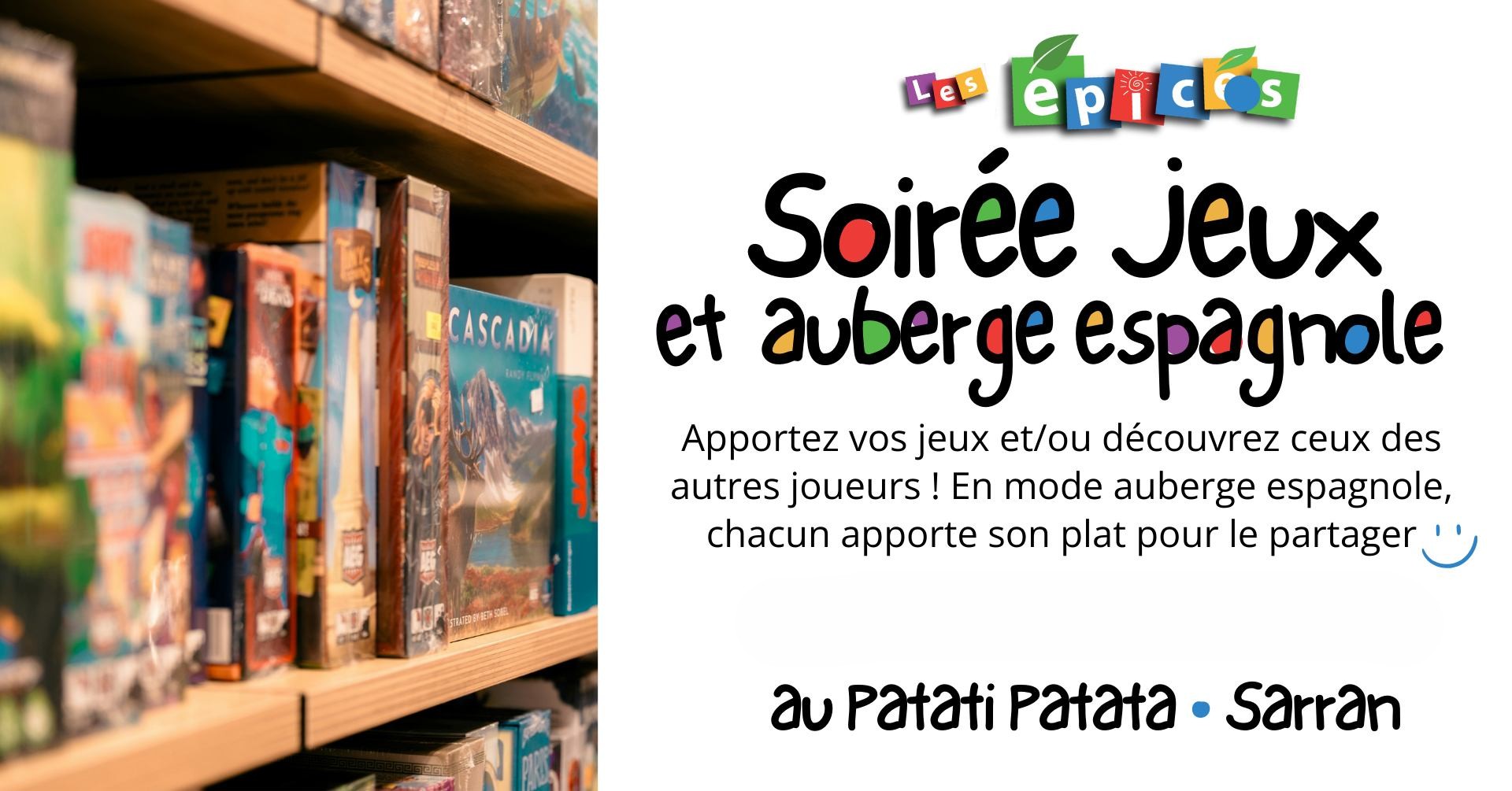 Soirée jeux - Auberge espagnole