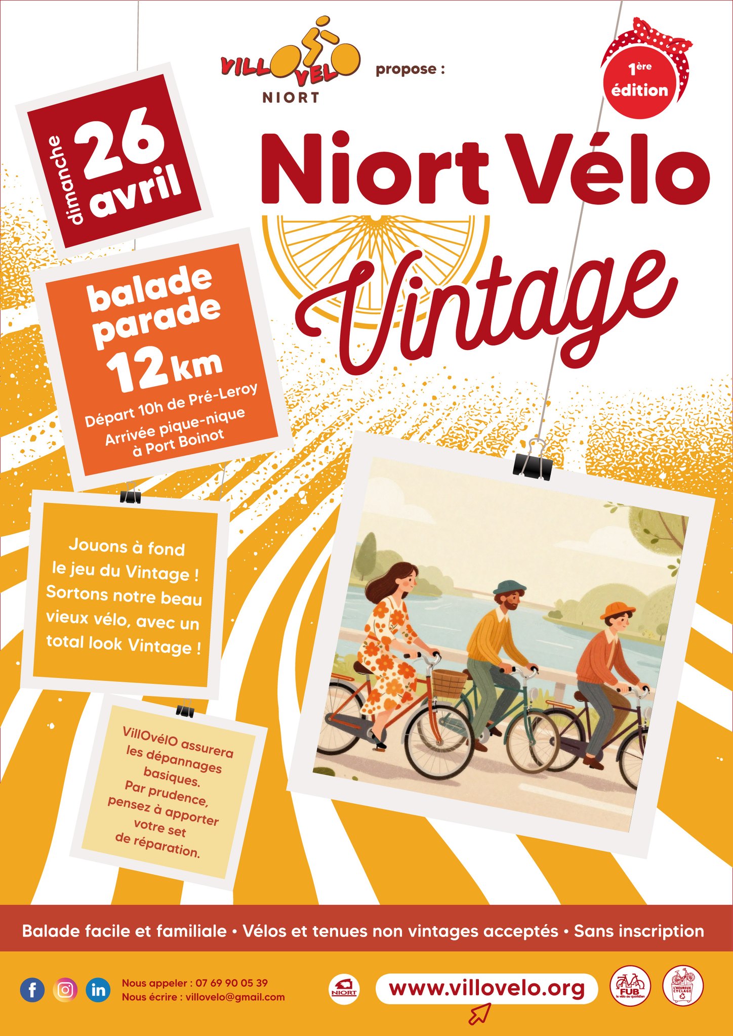 Balade Vélo Vintage à Niort — visuel événement